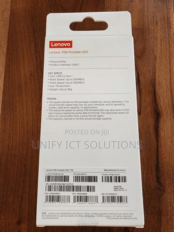 Lenovo PS6 Portable External SSD 1TB - thumbnail 2
