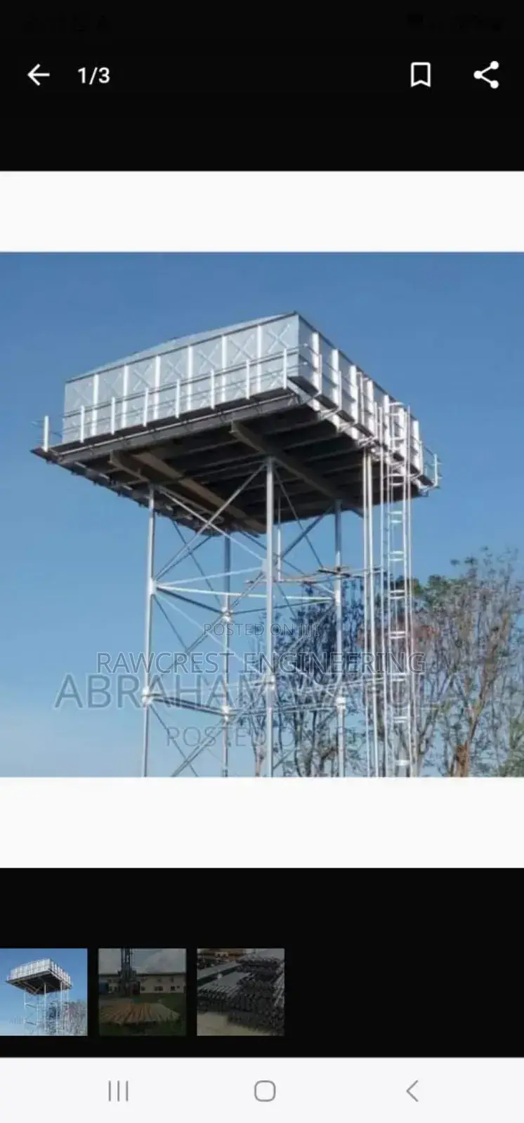 Borehole Equipping Tower Construction Plumbing Works