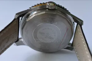 Breitling Chronometer GMT Black Dial Black Leather Straps