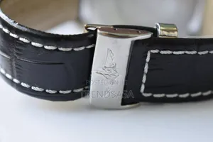 Breitling Chronometer GMT Black Dial Black Leather Straps