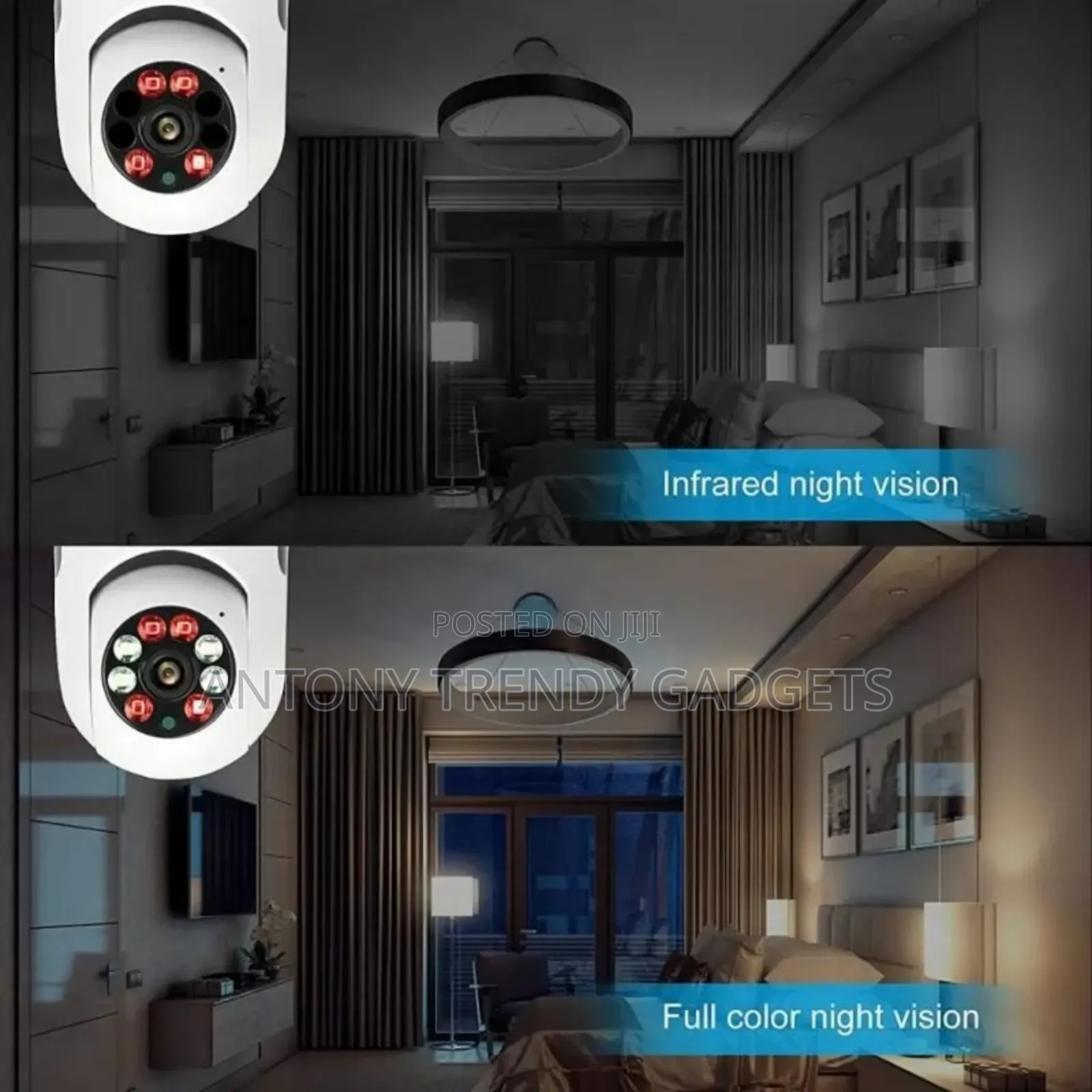 Wifi HD Panoramic Camera With E27 Bulb Connection