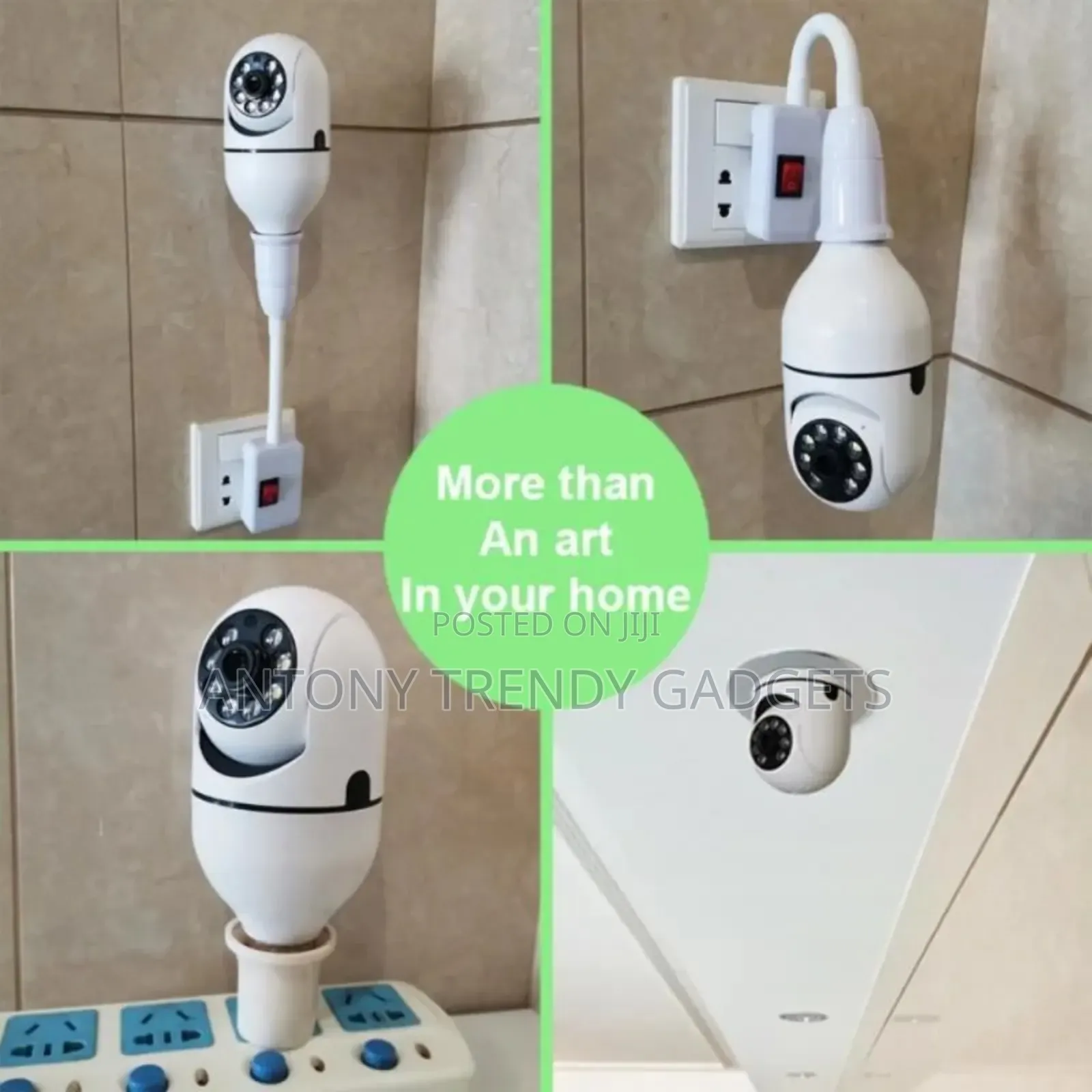 Wifi HD Panoramic Camera With E27 Bulb Connection