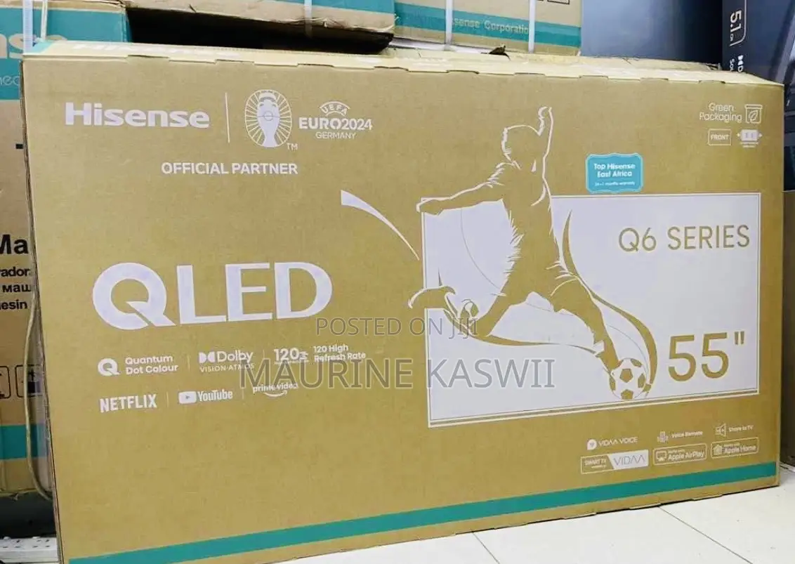 Hisense 55′′ Q6n Qled Smart Vidaa Tv 2024 Model