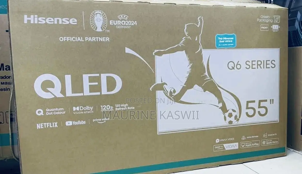 Hisense 55′′ Q6n Qled Smart Vidaa Tv 2024 Model