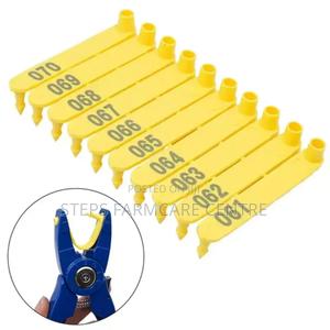 100 Pac Numbered C-Tags With Applicator