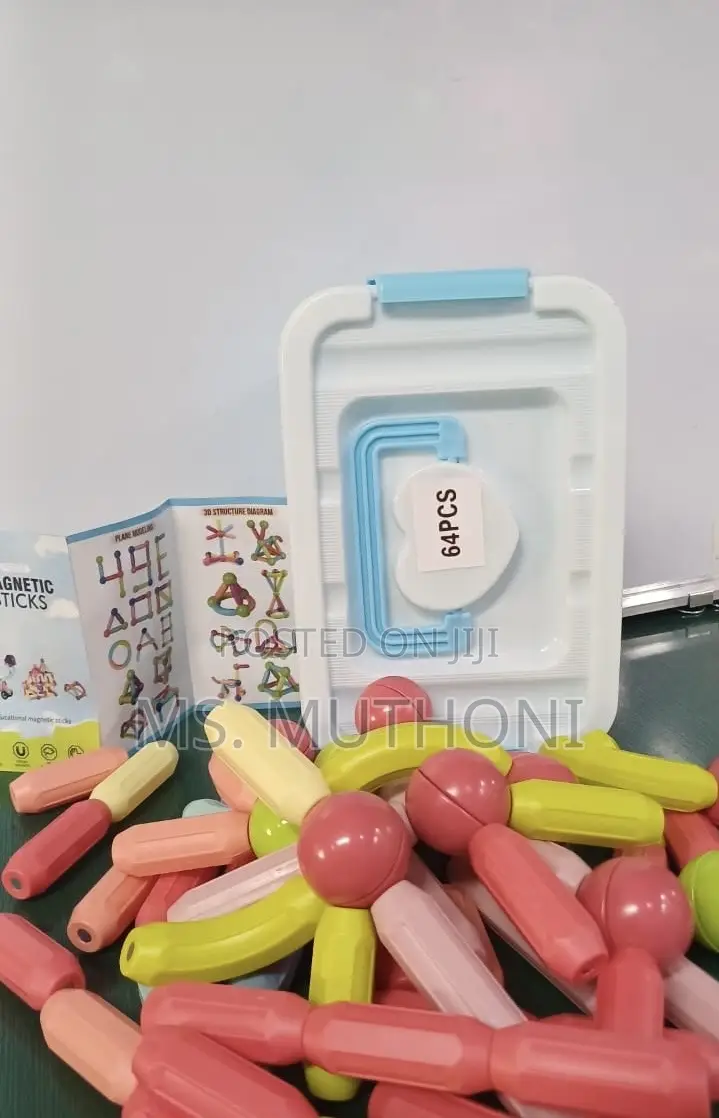 64 Pieces Magnetic Sticks / Blocks