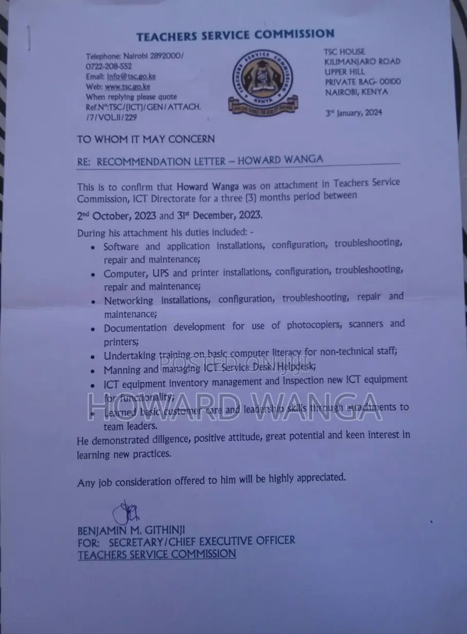 Computing IT CV