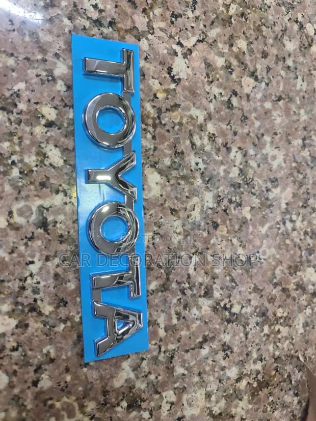 Toyota Lettering Badge Big Size