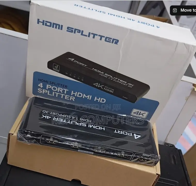 1by 4 HDMI Splitter – 1 Input, 4
