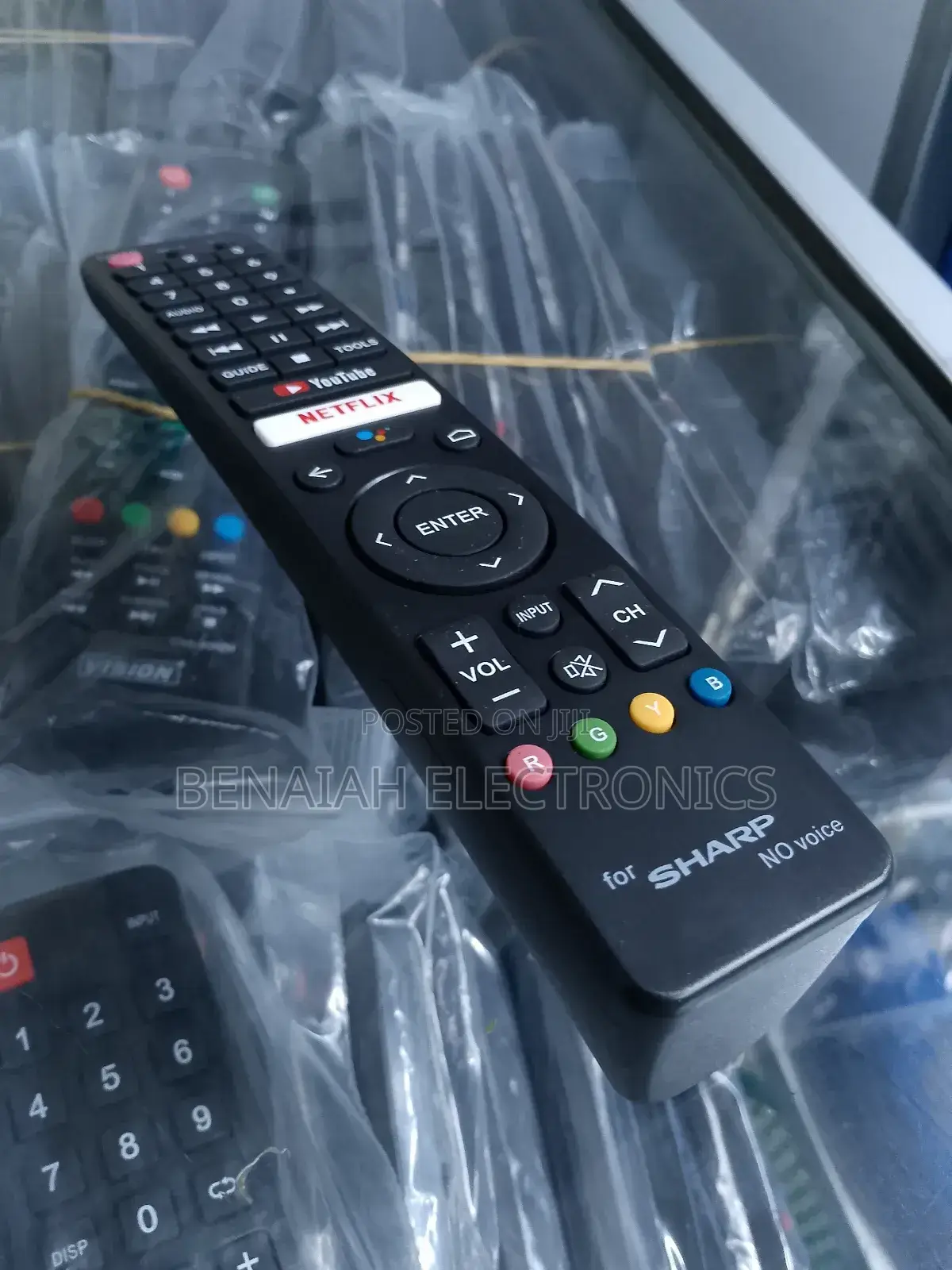 Sharp Remote Control.With You Tube Netflix