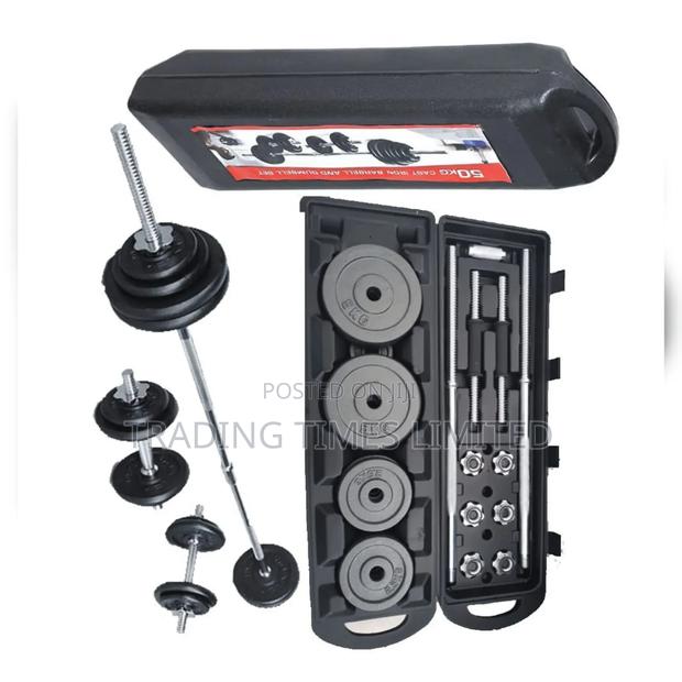 *50kg/York Barbell and Dumbbell Set