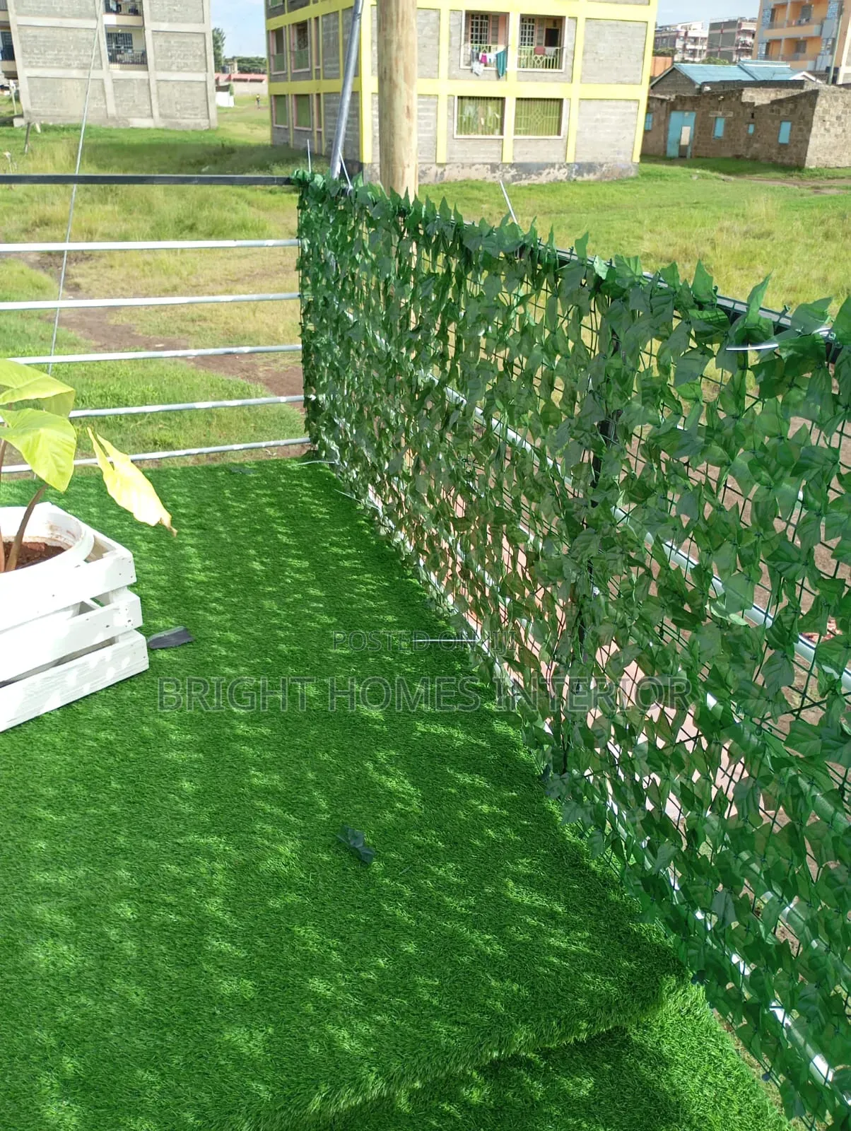 Balcony Fence Grass Carpet