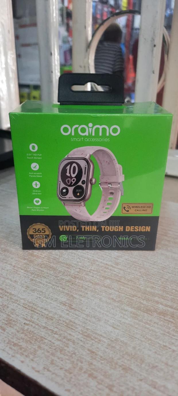 Oraimo Smart Watch 5-Osw-805 Berry Grey. - main view