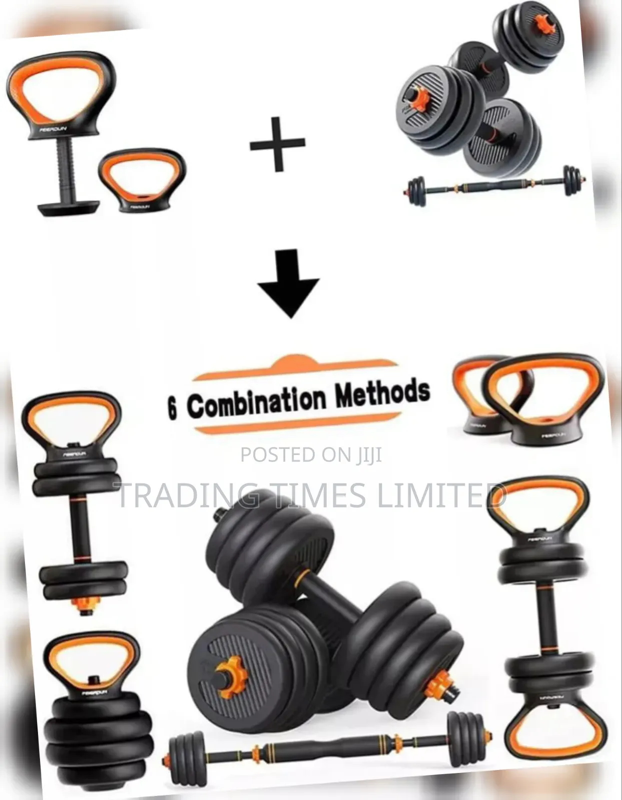 6in1 Adjustable Kettle Bell Weights 50kg