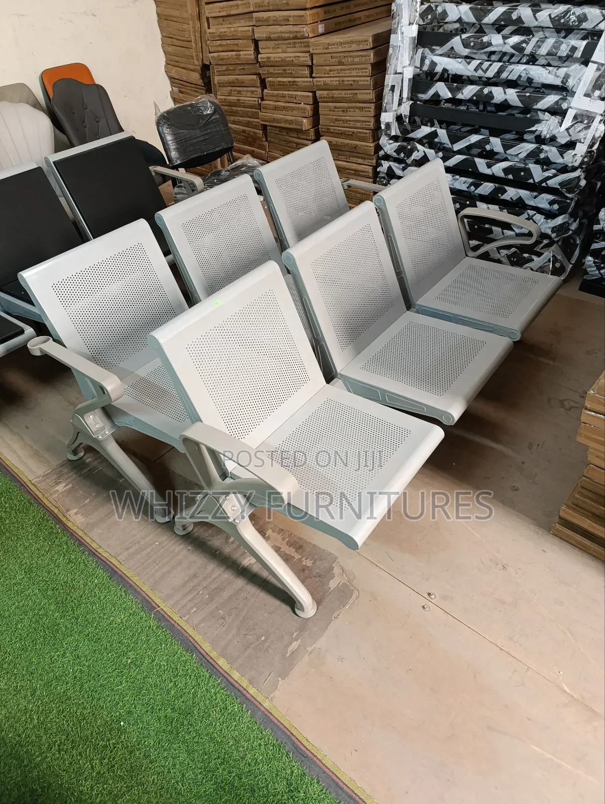 Unpadded Visitors Waiting Chair