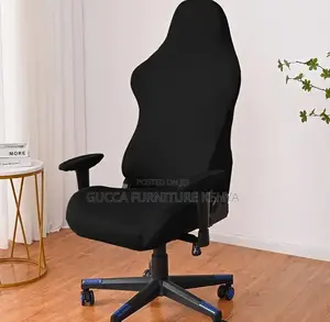Office Chairs:Simple Black Leather Home Office Gaming Chair