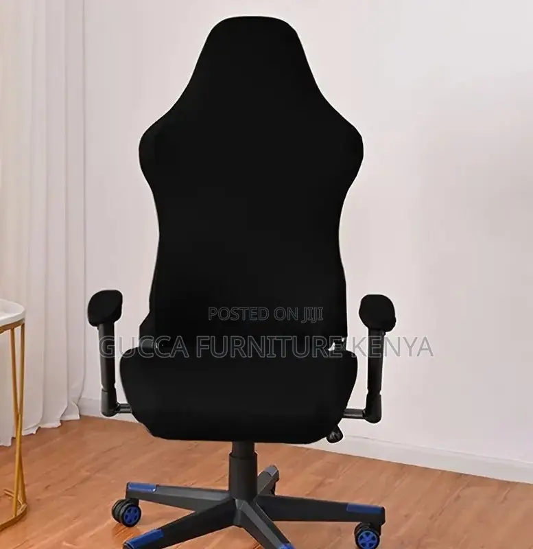 Office Chairs:Simple Black Leather Home Office Gaming Chair