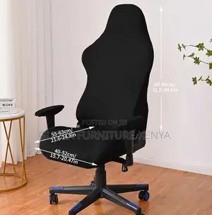 Office Chairs:Simple Black Leather Home Office Gaming Chair