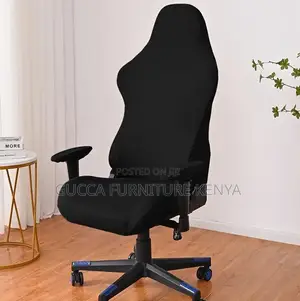 Office Chairs:Simple Black Leather Home Office Gaming Chair