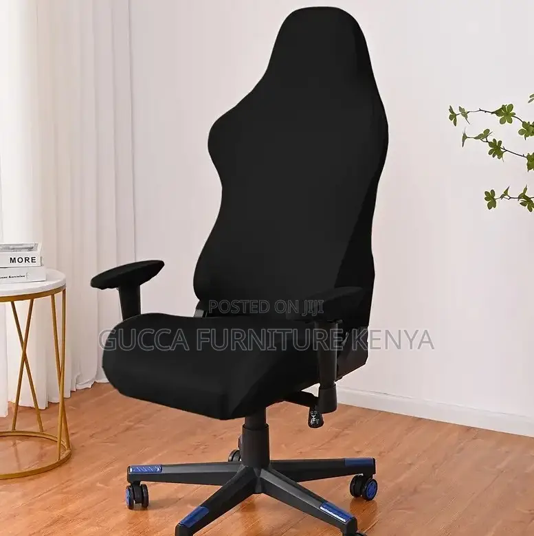 Office Chairs:Simple Black Leather Home Office Gaming Chair
