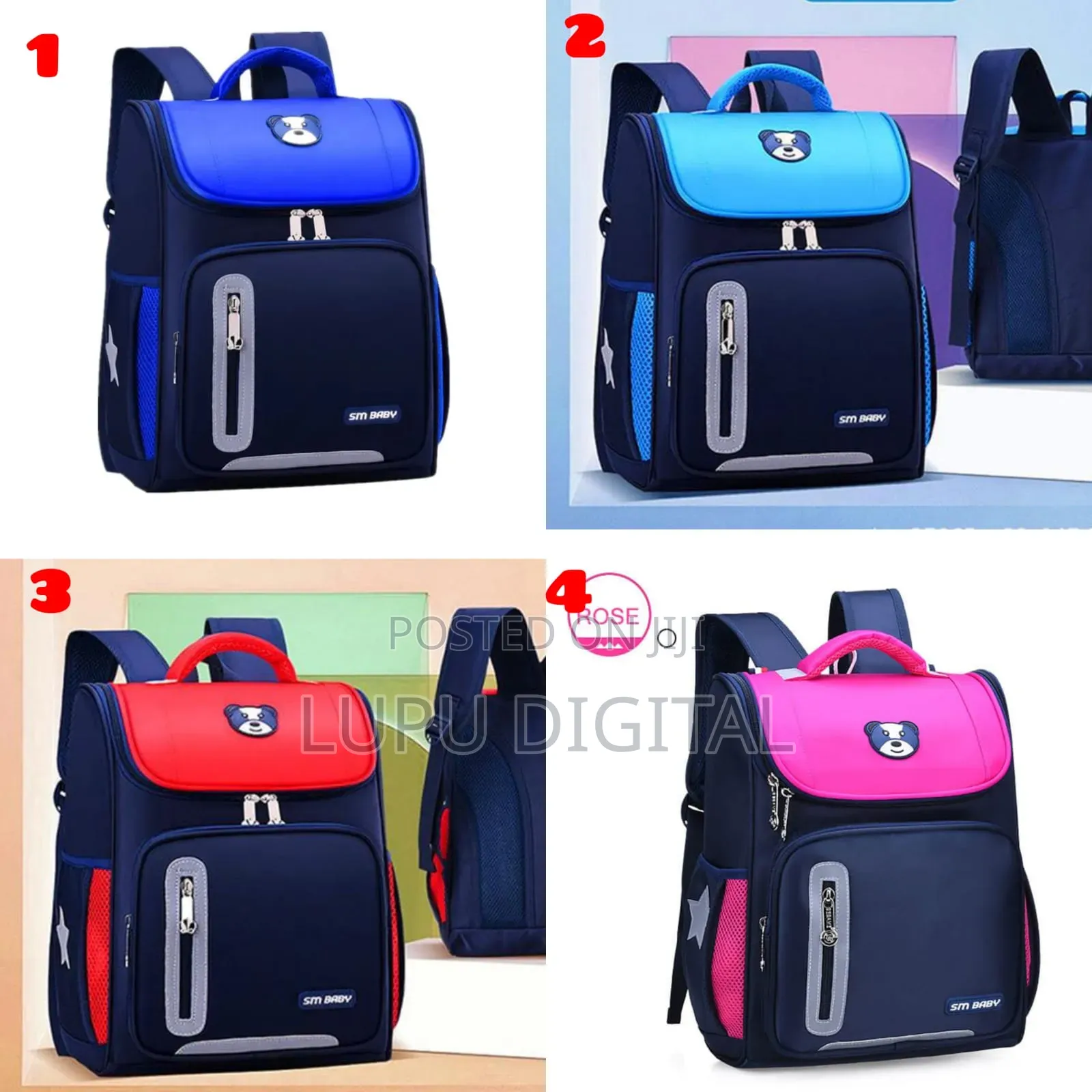 Primary School Bag Children Backpack Book Bag 3-12years