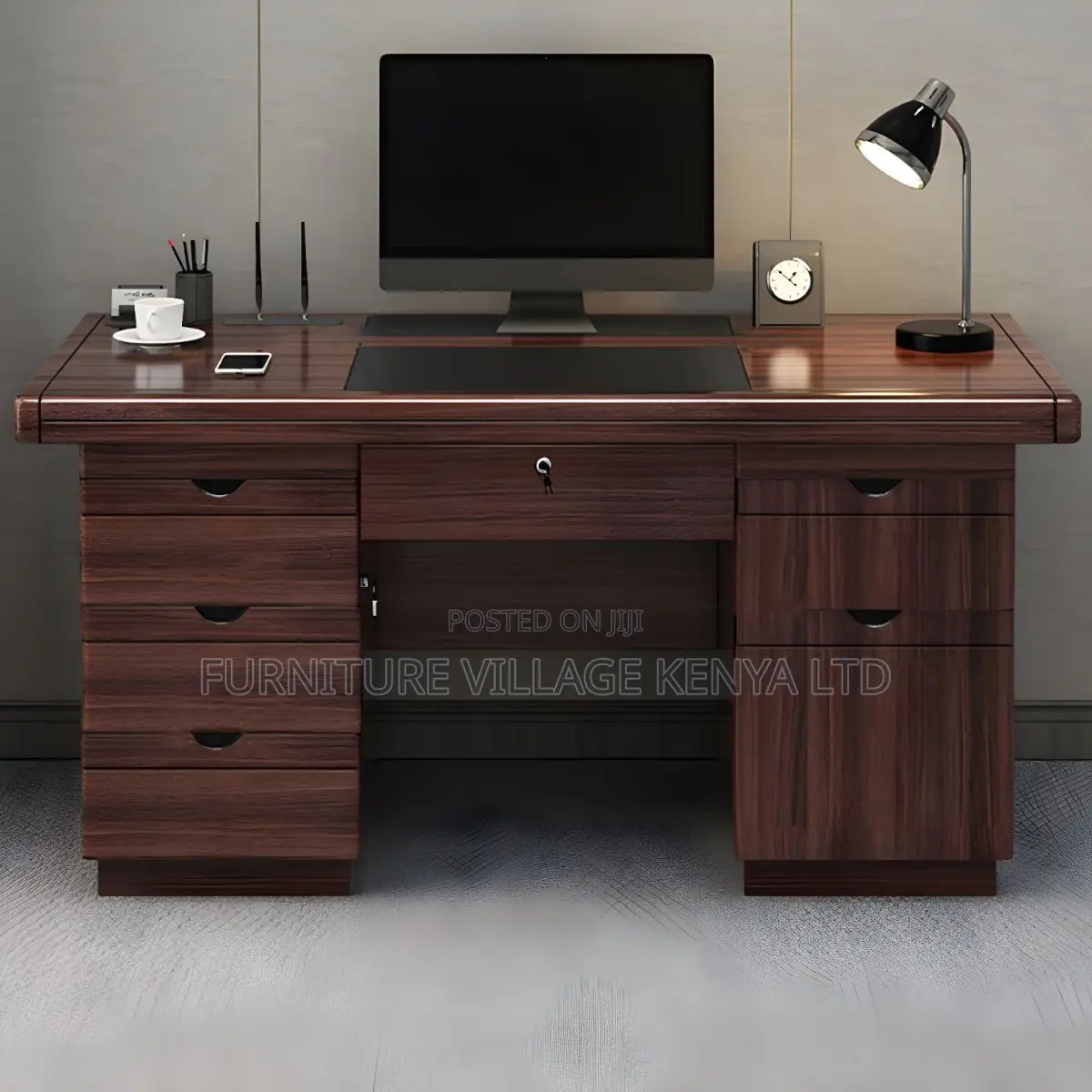 Office Desk: 120mm Executive Office Table With Drawers