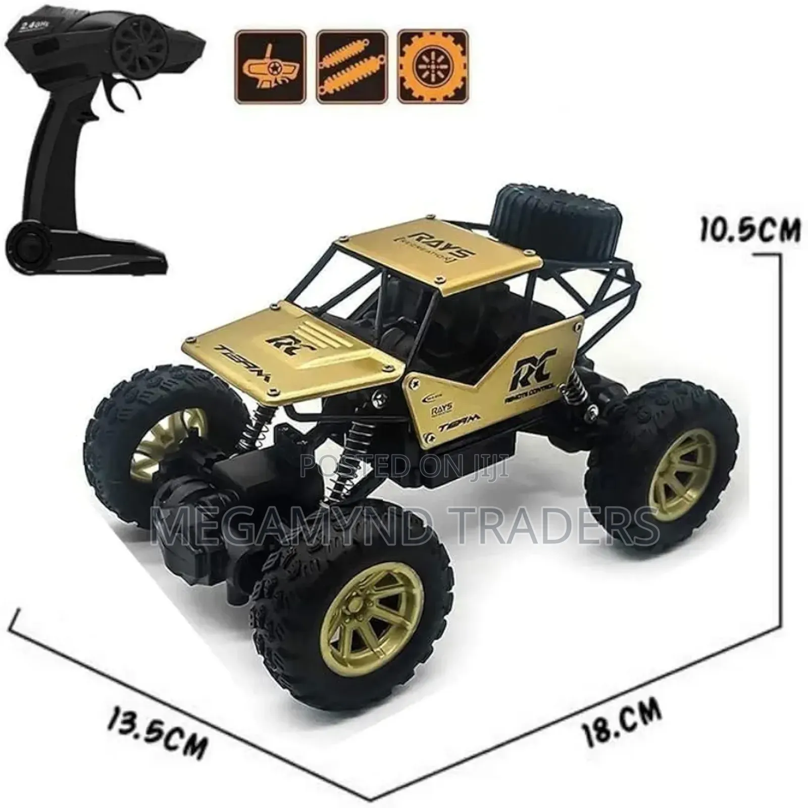 Remote Control Car for Kids/Rechargeable Rock Crawler Car