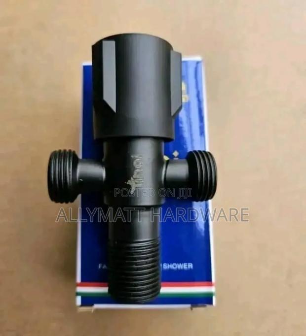 Black Cross Angle Valve - main view