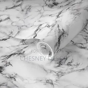 Black-White Wallpaper Marble