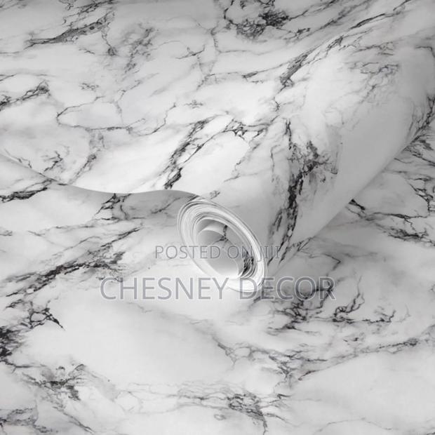 Black-White Wallpaper Marble - main view