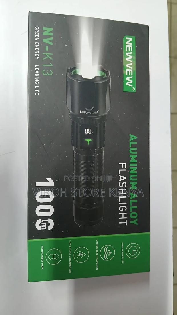 Telescopic Zoom Aluminum Flashing 1000 Lumens Security Torch - thumbnail 3