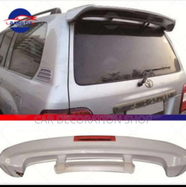 Prado Rear Spoiler With Brake Light in Cream White