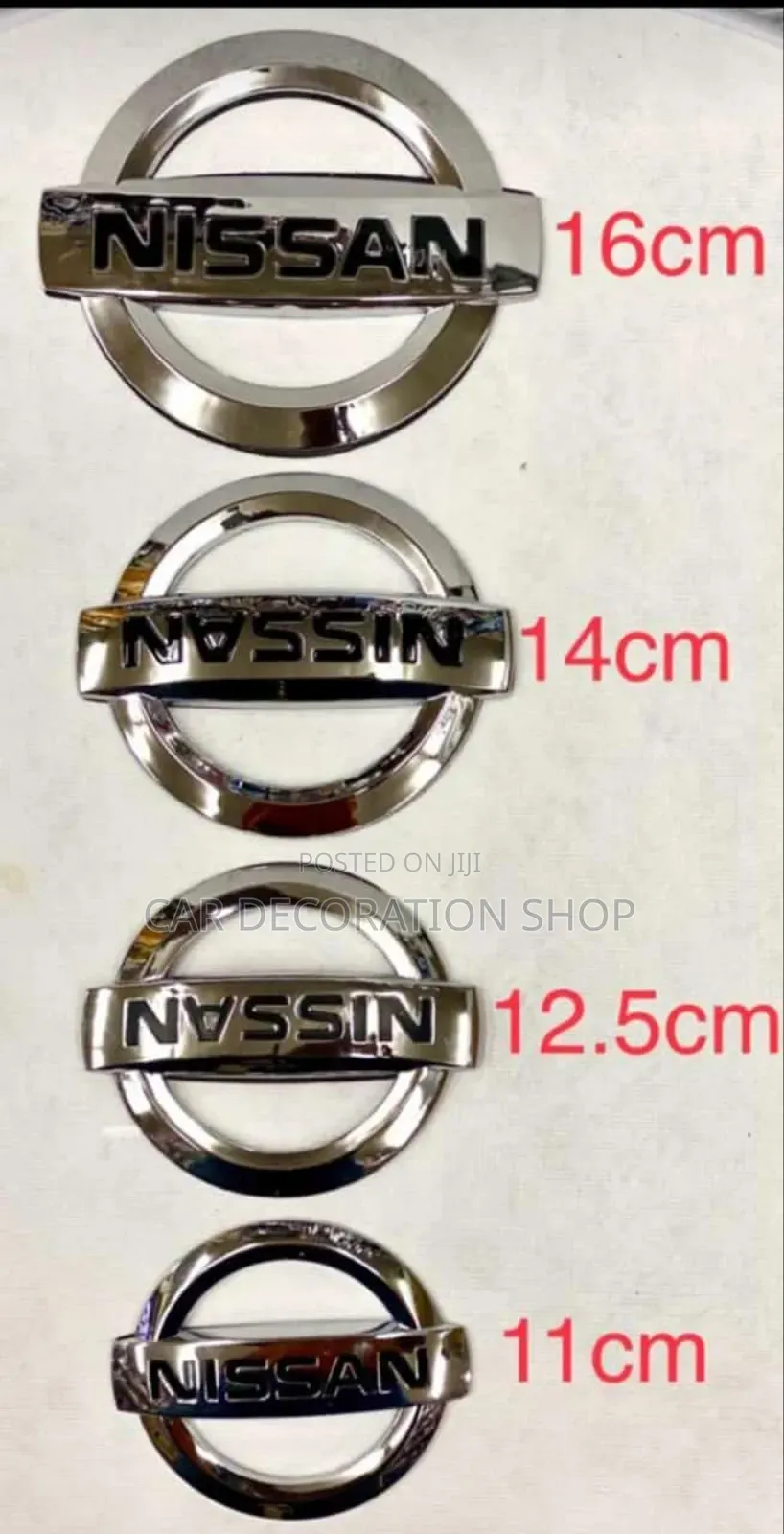 Big Sizes Nissan Boot/Grill Logos
