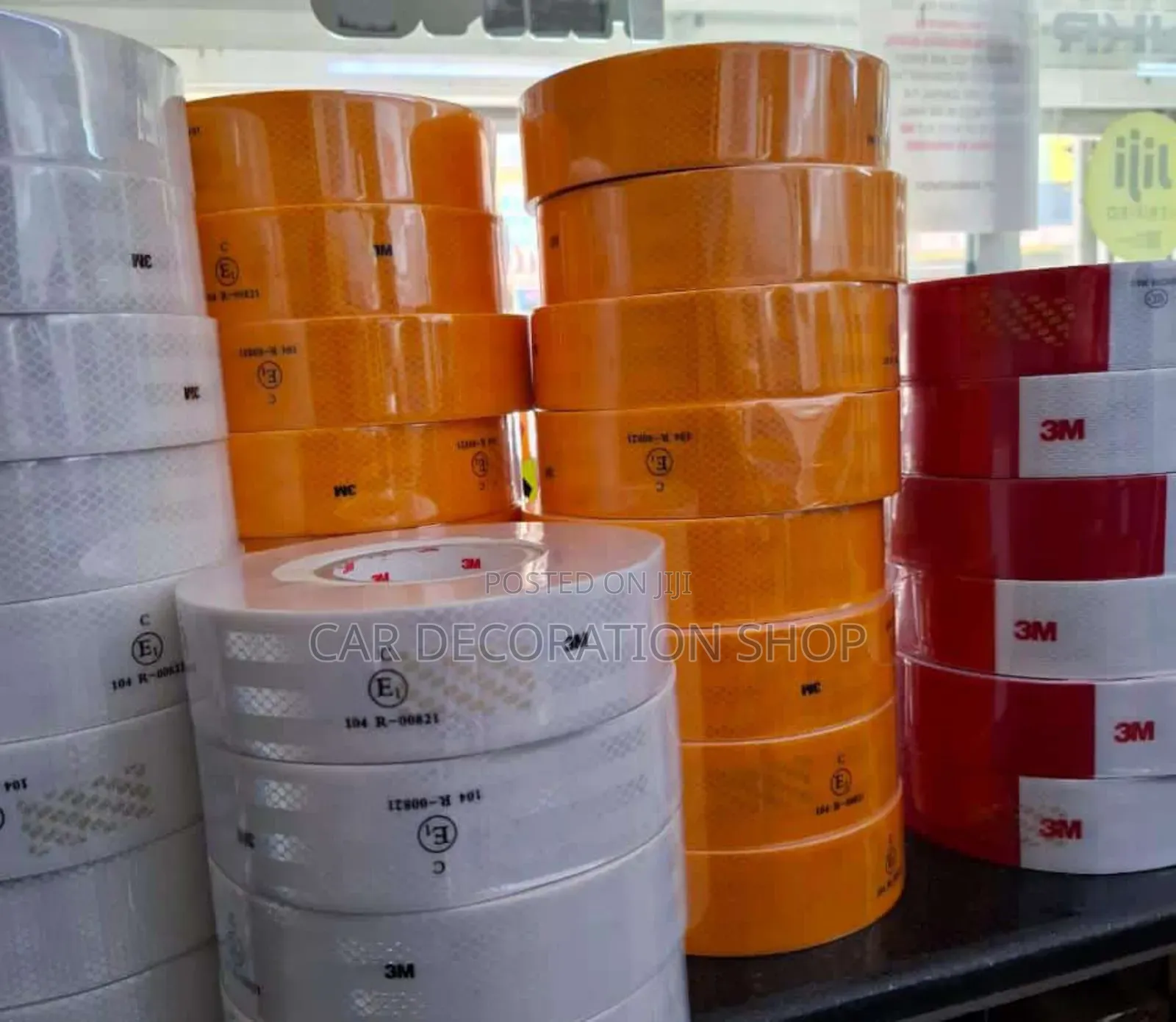 3M Yellow Or White Reflective Warning Tapes 50meters Length