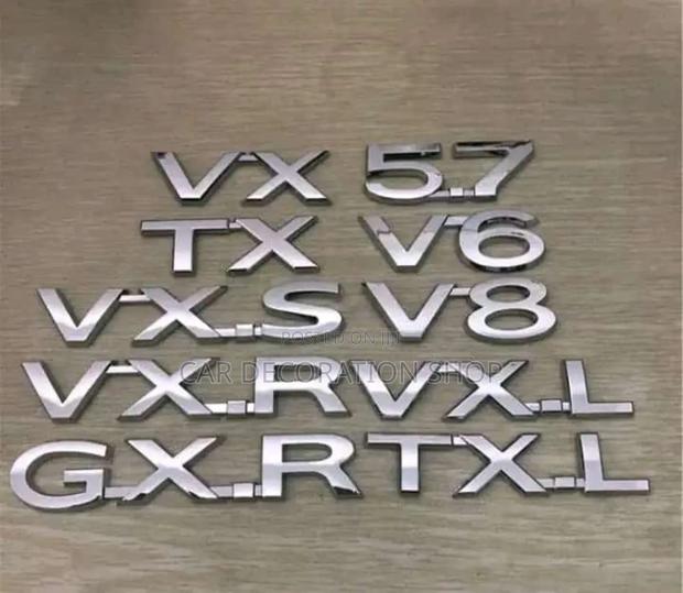 Different Prado Series Chrome Silver Boot Logos - main view