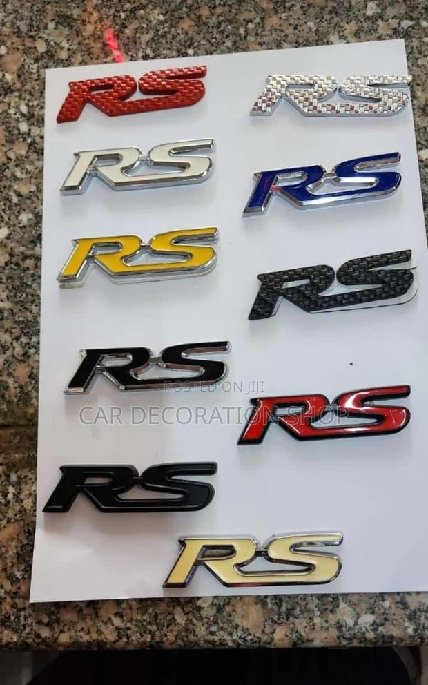 RS Lettering in Different Colors