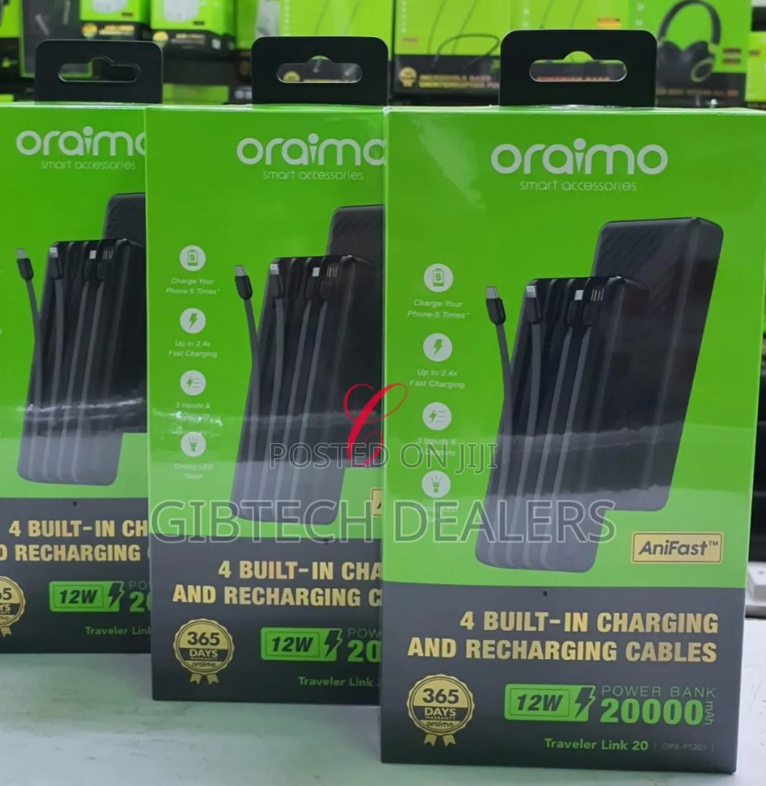 Oraimo Traveler Link 20 Opb-5201 20,000mah Power Bank