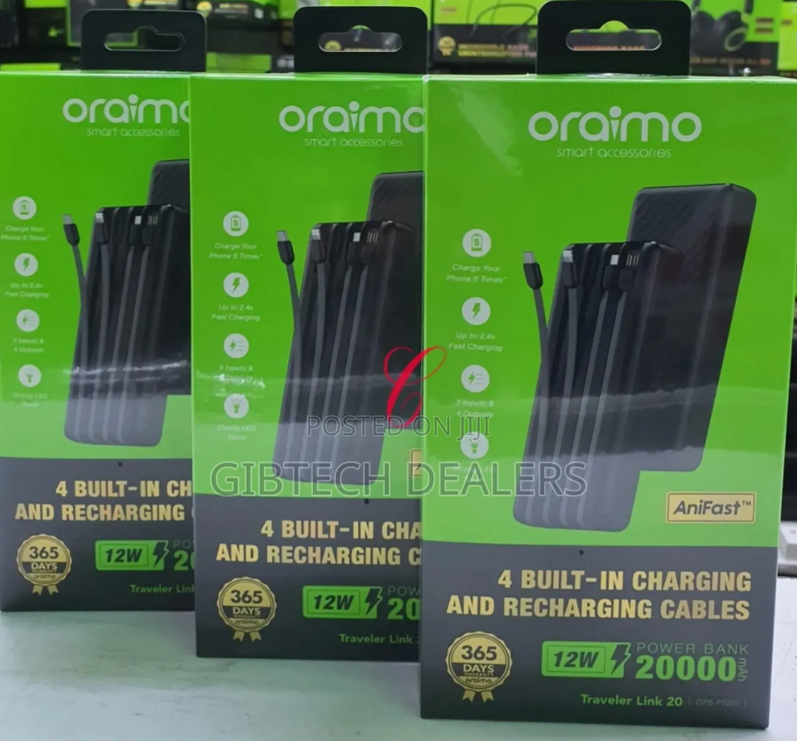 Oraimo Traveler Link 20 Opb-5201 20,000mah Power Banks