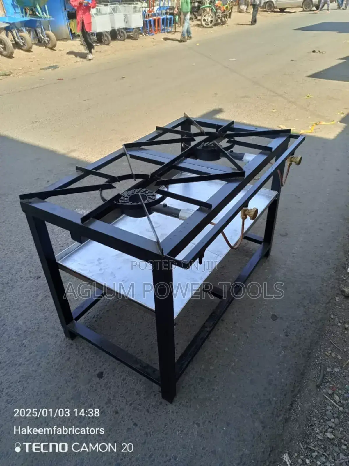 2 Burner With A Single Shelf
