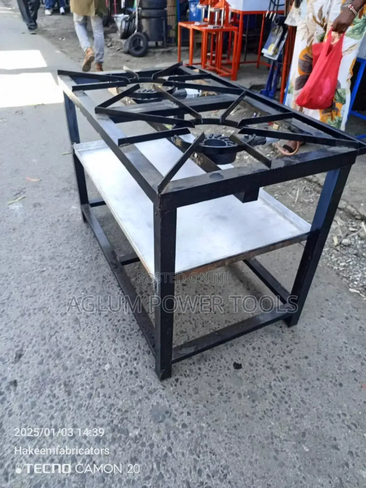 2 Burner With A Single Shelf