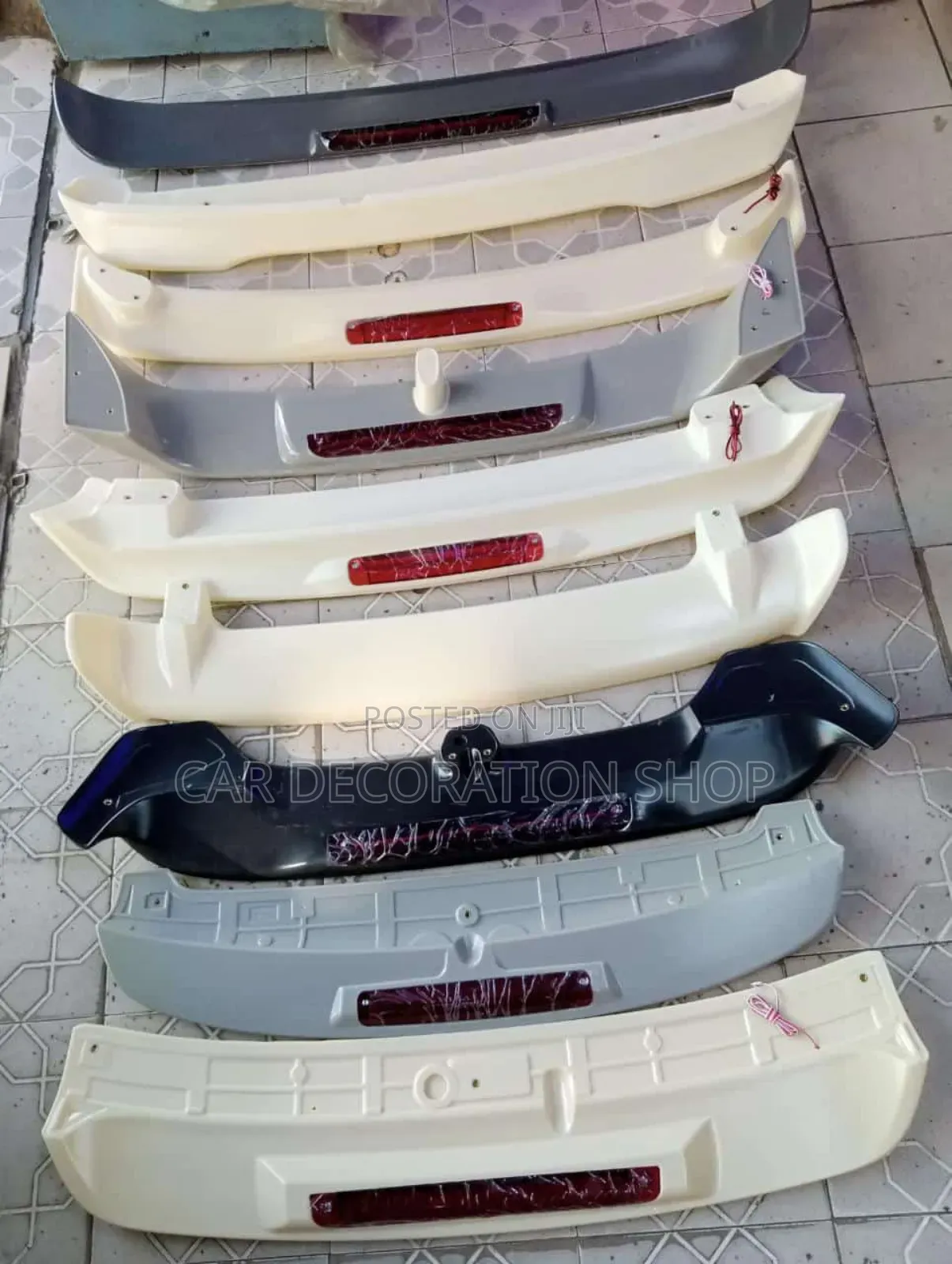Plastic Car Spoilers With Brake Light4 Different Car Models