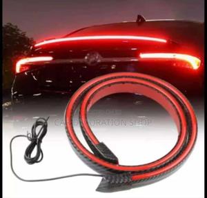 Carbon Finish Boot Rubber Spoiler Brake $ Indicater Lights - thumbnail 2