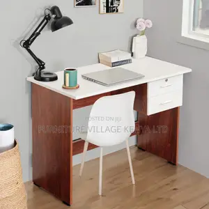 Study Table With 2 Drawers (1 Lockable)- Office Desk