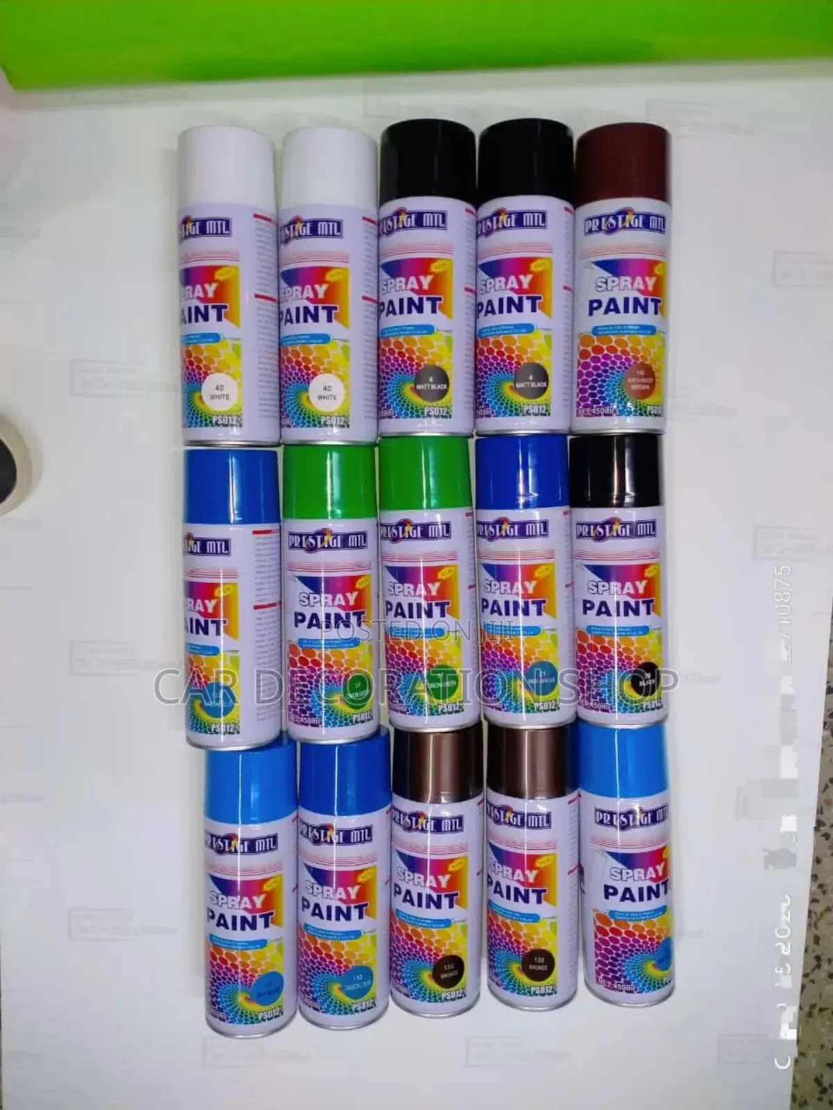 2pc Pack Different Color Shade Spray Paint
