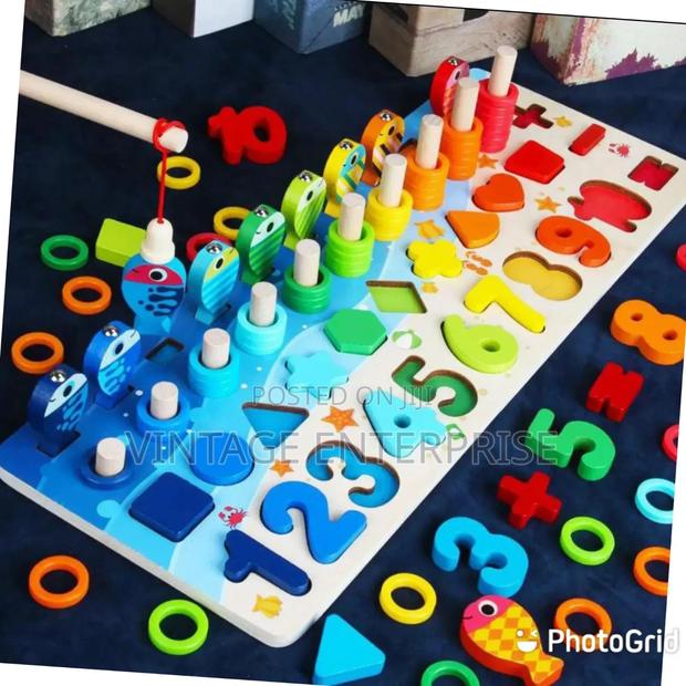 Wooden Kids Montessori Math Toys for Toddler
