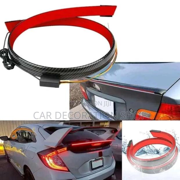 Saloon Car Boot Led Sa Carbon Spoiler With Indicator Lights