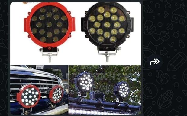 Black or Red Led Fog Lights in Pairs Available in 7 or 9"