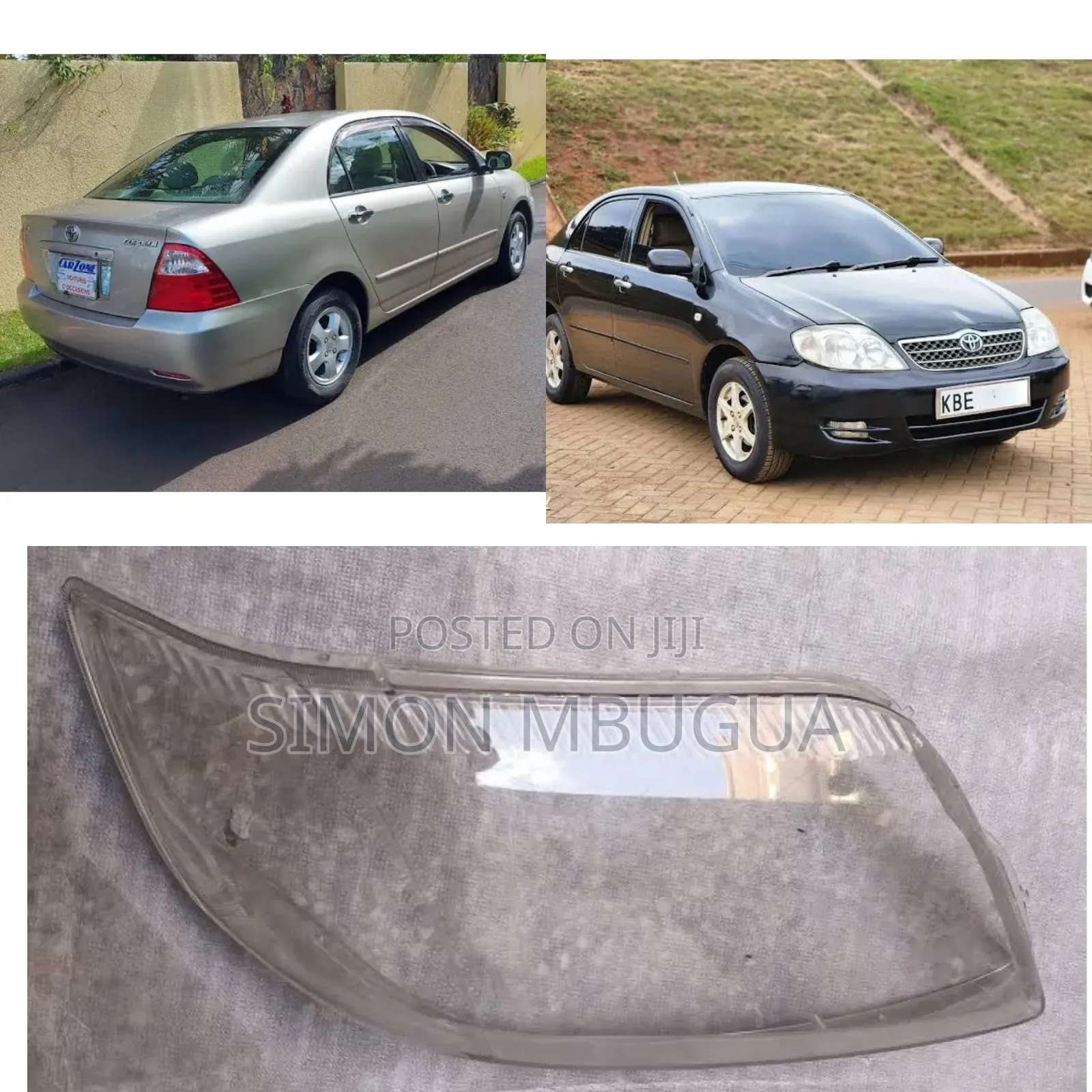 Toyota NZE/Fielder 2005 Headlight Lens