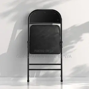 Office Chairs: Padded Vinyl Cushion Foldable Office Chair