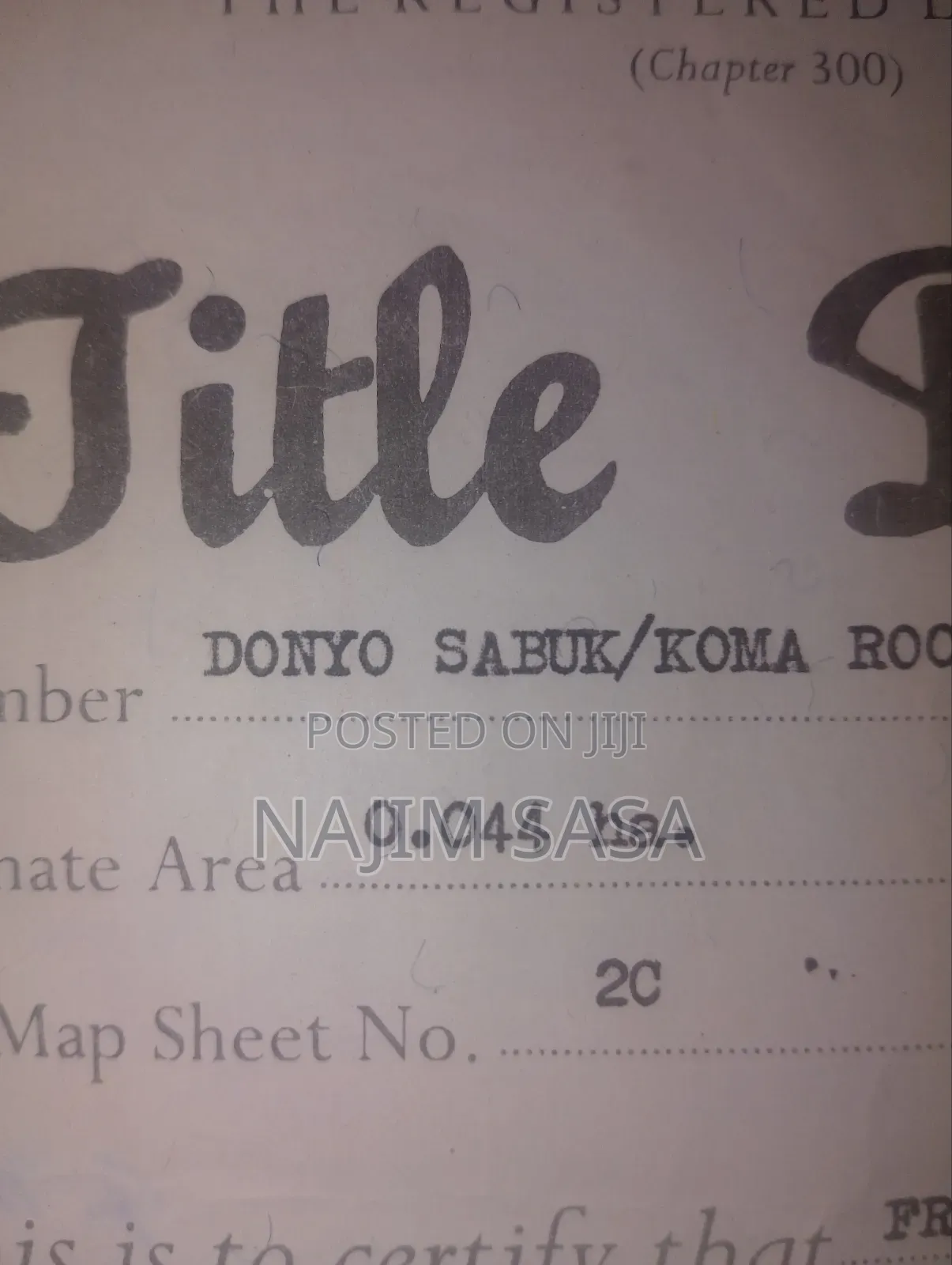 Plot on Sale